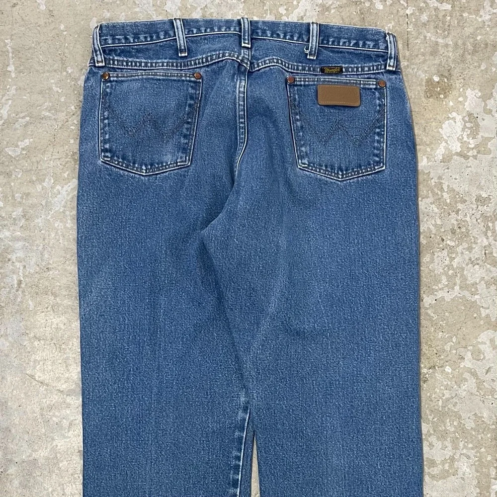 Wrangler Jeans 37x32 Blue Pants Cowboy Cut Western 13MWZ Denim Vintage Work C559